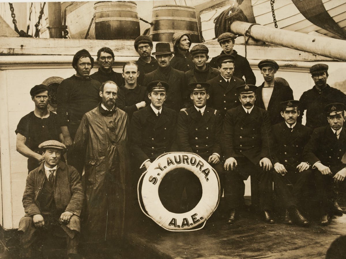 Crew of the Aurora in New Zealand