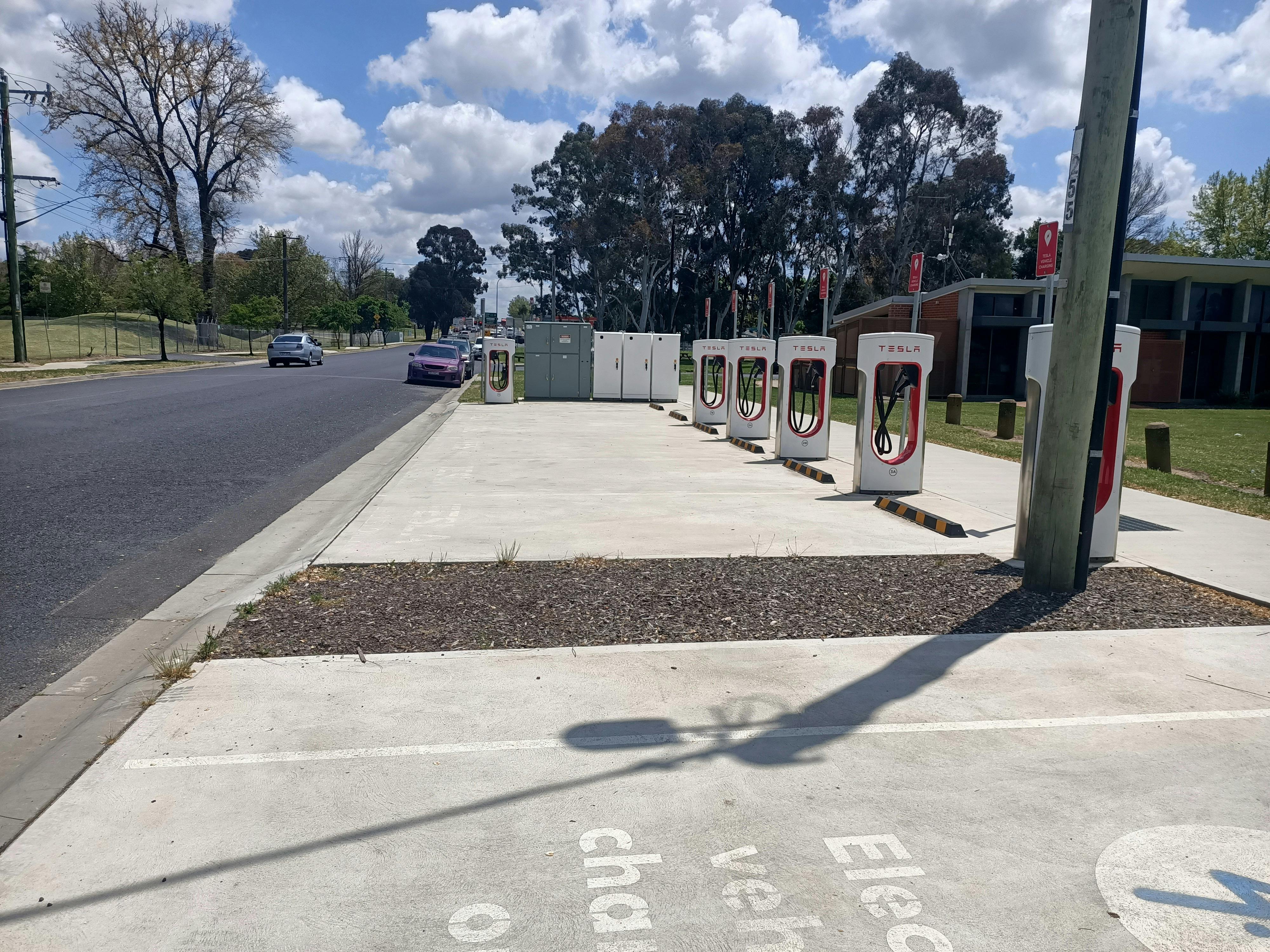 Electric Vehicle Charging Area at Bathurst Visitor Information Centre