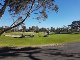 18th Green from Club Carpark
