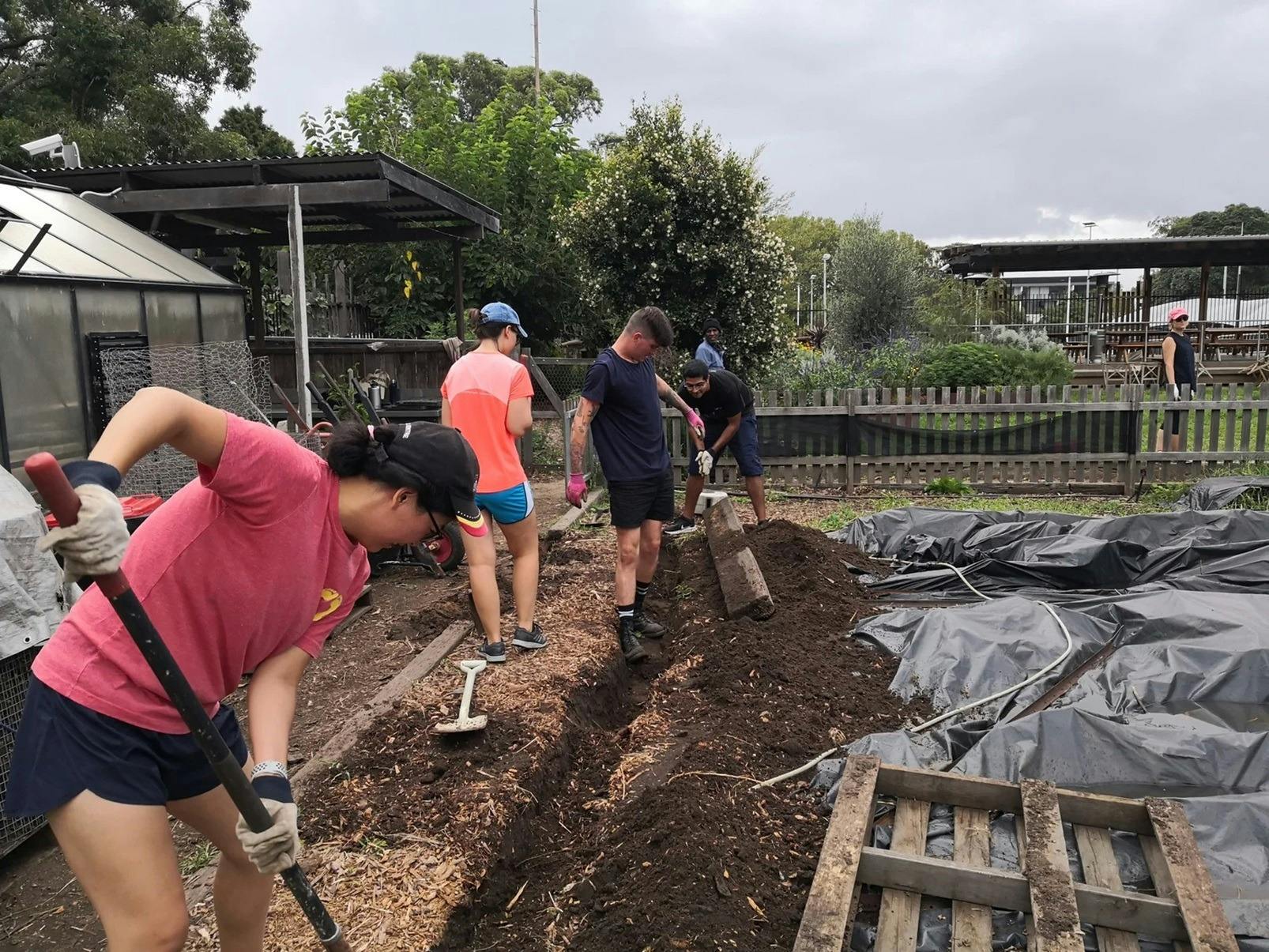 People working at Pocket City Farms