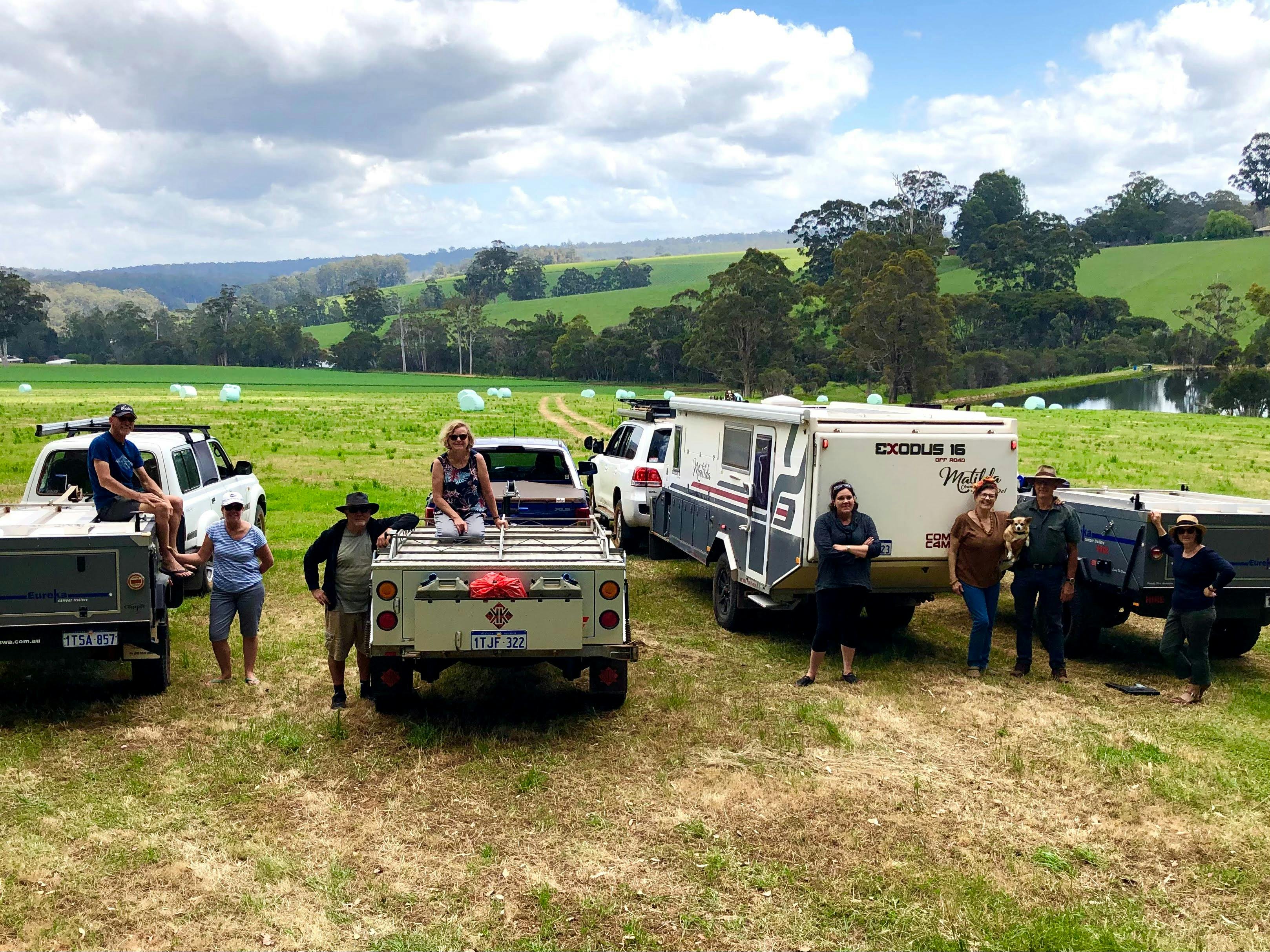 Camping on Pemberley Farm, Pemberton