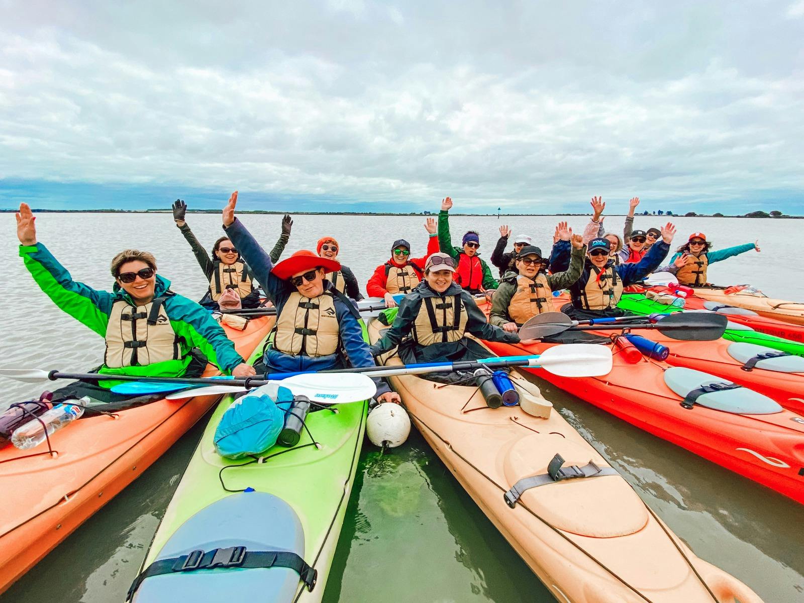 Canoe The Coorong Raft-Up Enliven Outdoor Adventures Day Trip