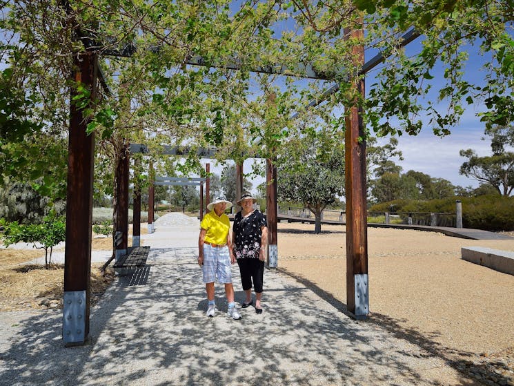 under the arbour