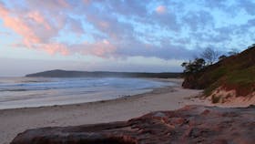 Looking south to Yuraygir’s secret headlands. Angourie Back Beach.