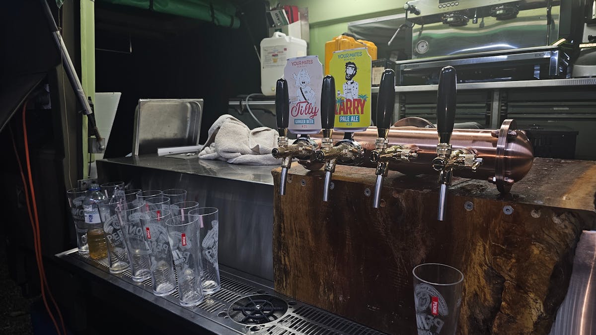 Beers on tap