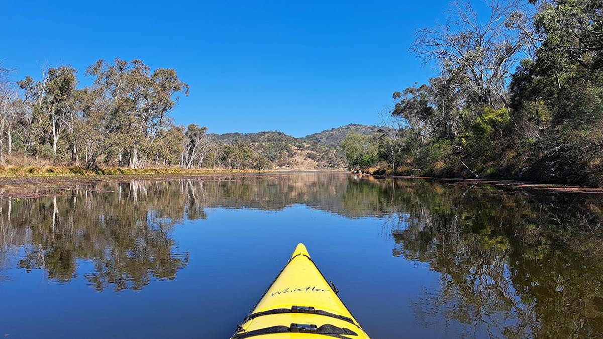 Kayak on Lake Connolly Dam