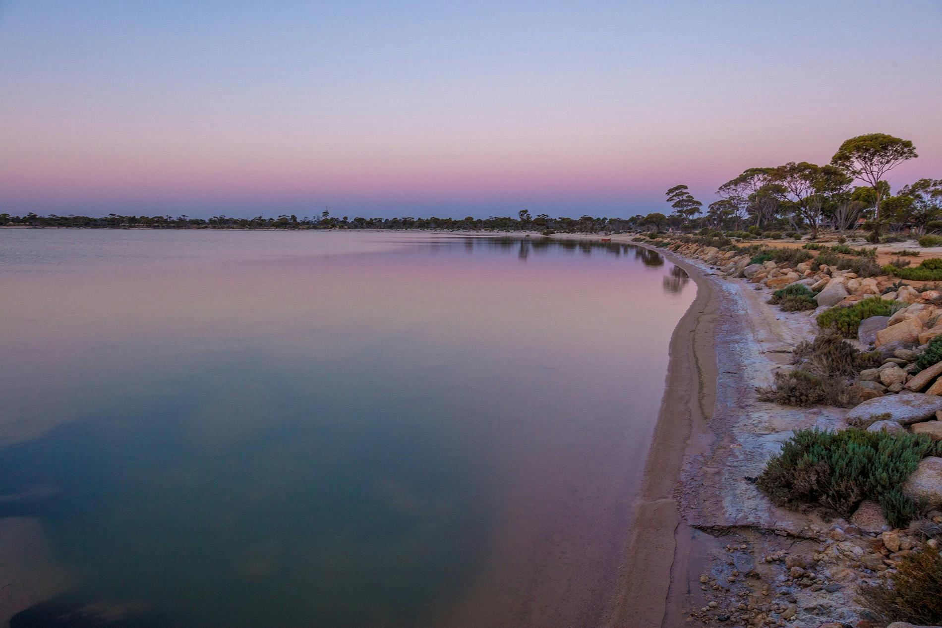 Sunset at Lake Magic, Hyden