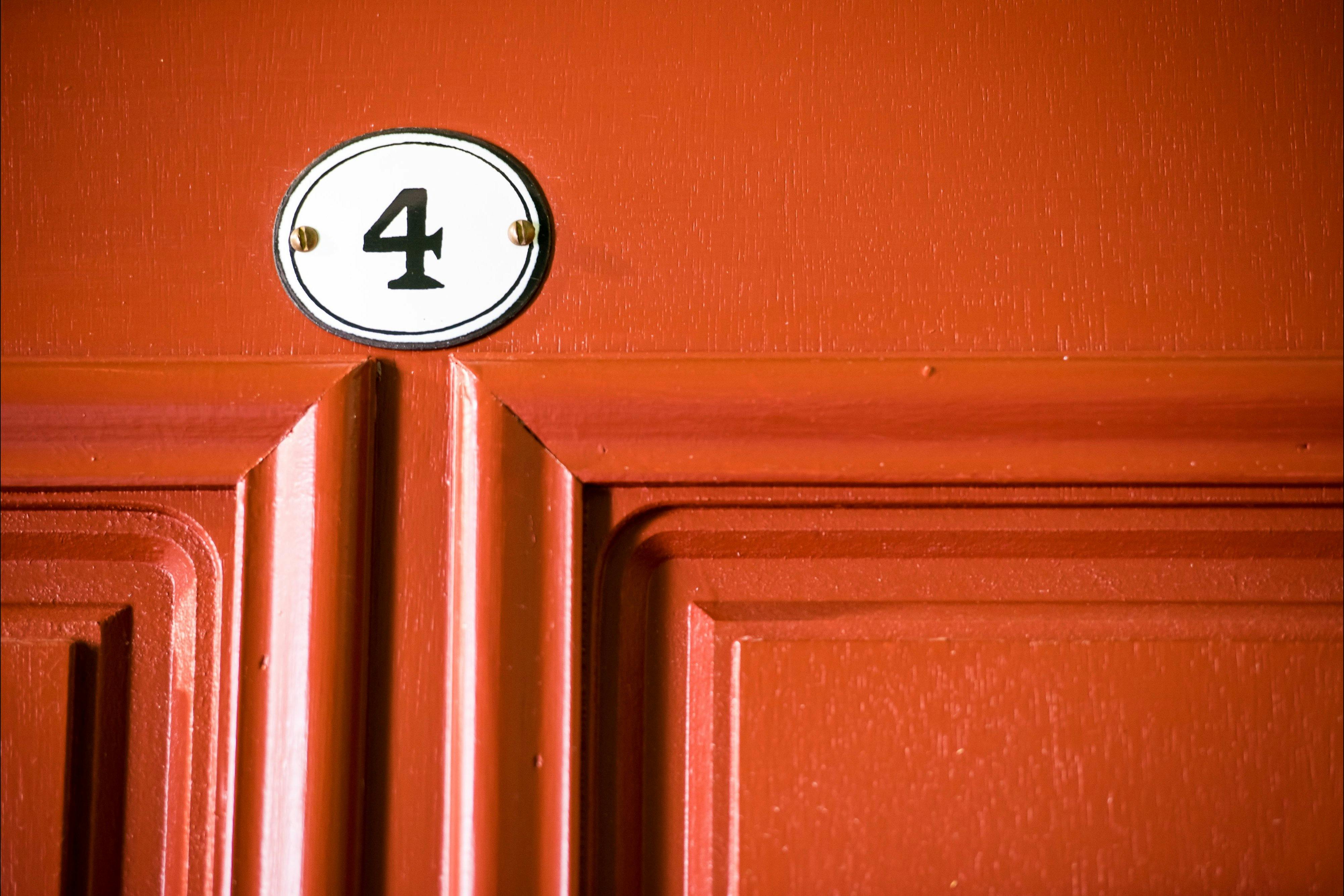 ドアの番号付け