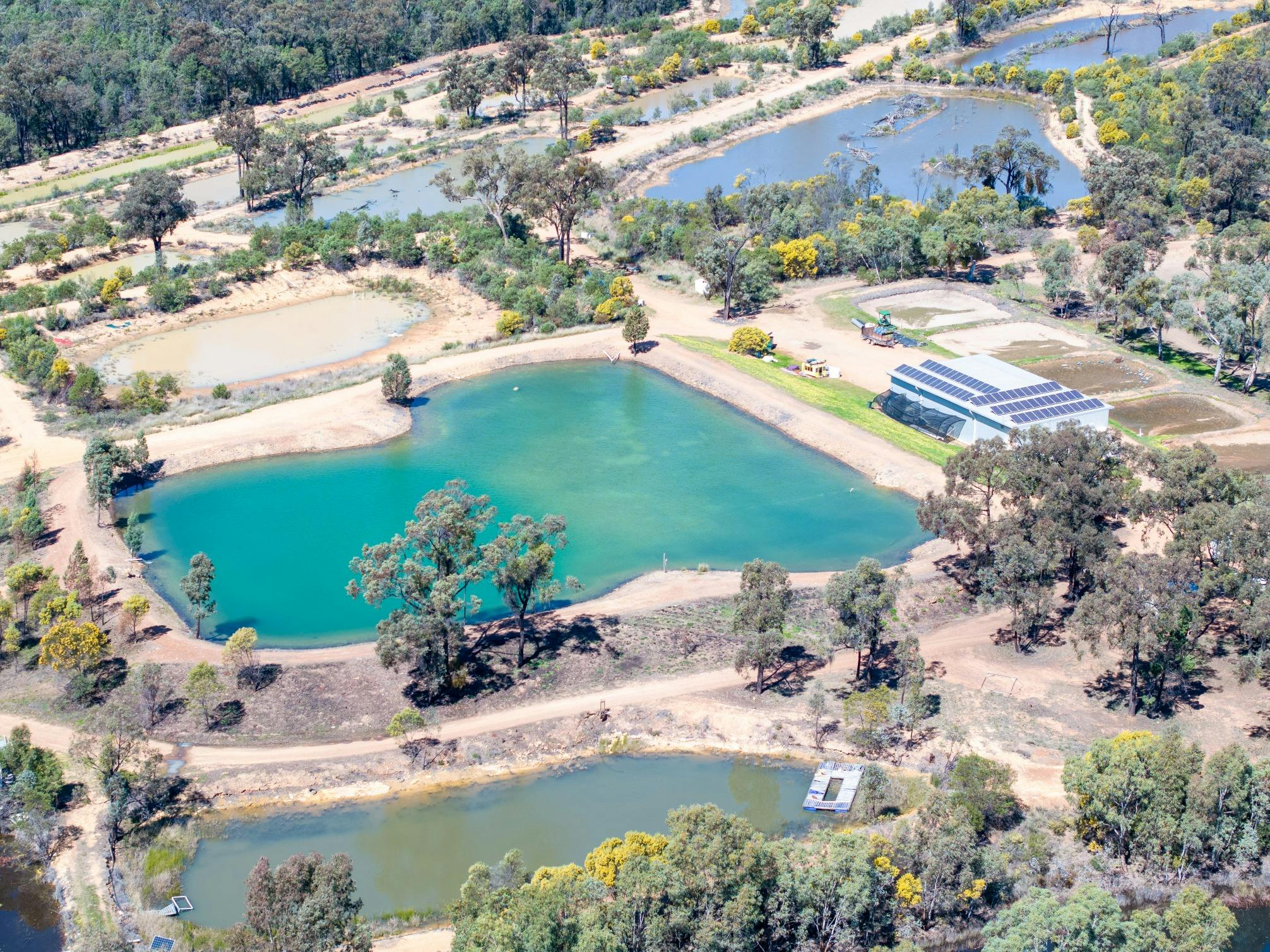 Blue dam