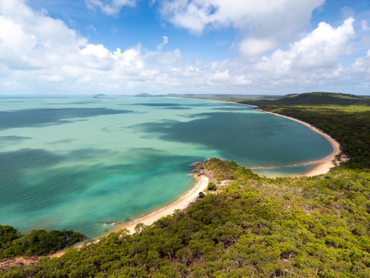 Aerial View of Punsand Bay & The Tip of Australia