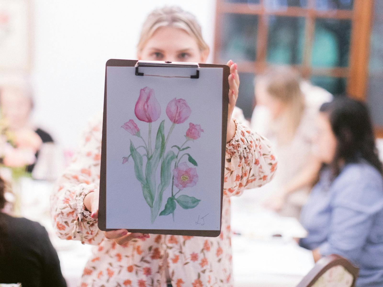 Amanda O'Bryan Artist Watercolour Painting Workshop Lorn Rose Farm