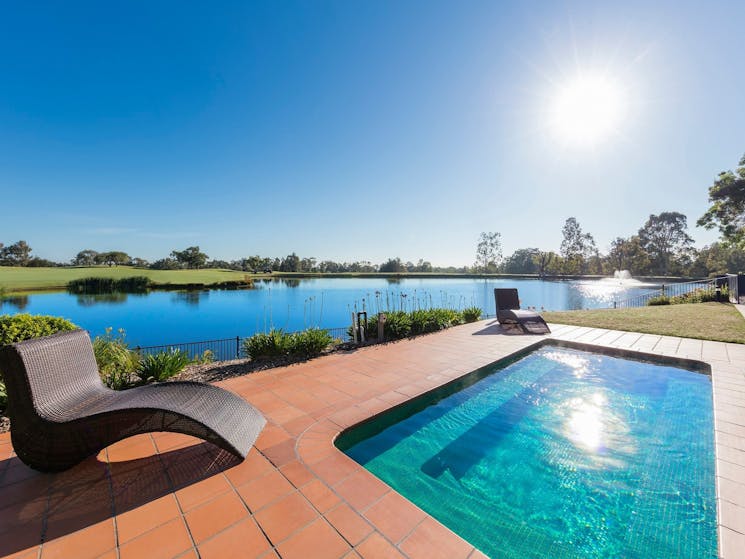 Oaks-Cypress-Lakes-Resort facilities pool loungers