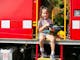 Child on Jamieson CFA Truck Jamieson Autumn Festival