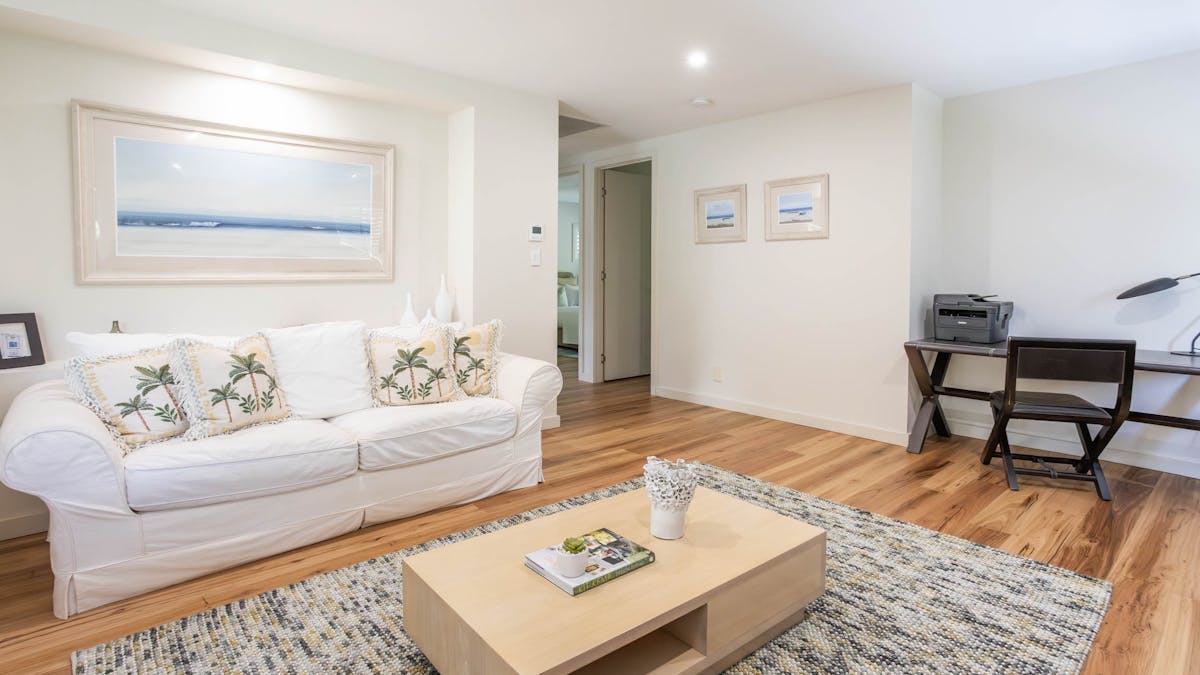 Upstairs living