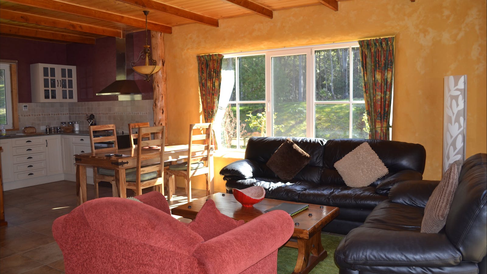 Strawbale Cottage living room