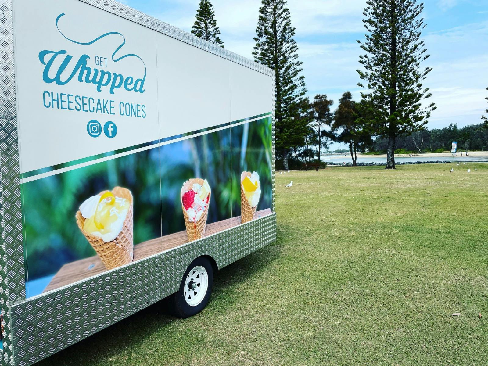 Get Whipped Cheesecake Cones beach life