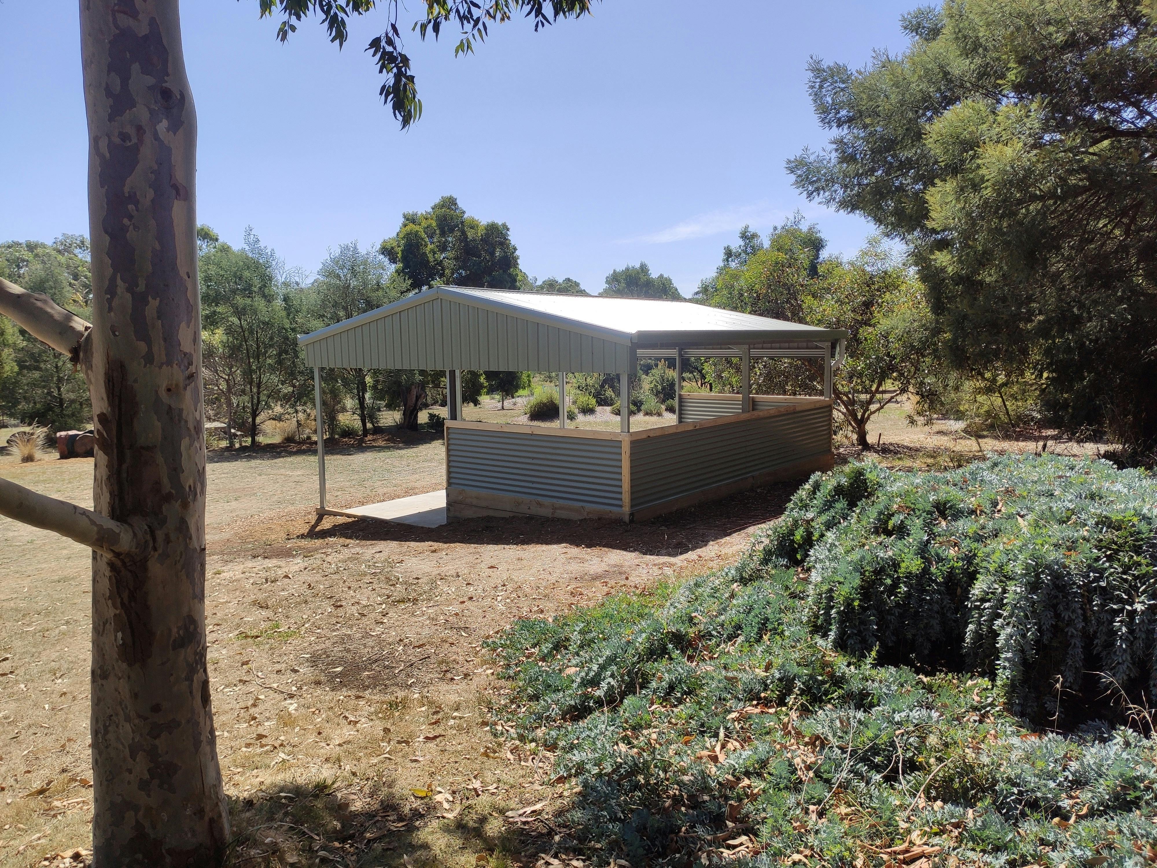 The new Picnic shelter at HIRL