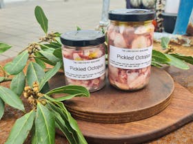 A fan favourite - grab a jar of pickled octopus