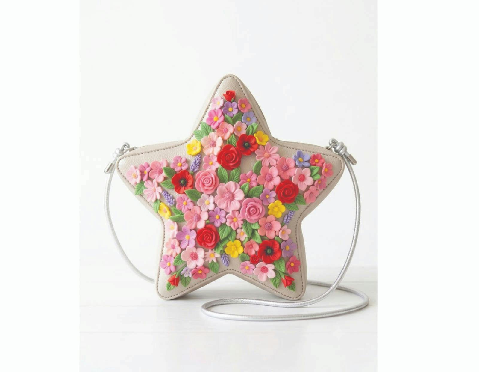 Meadow clatch, polymer clay