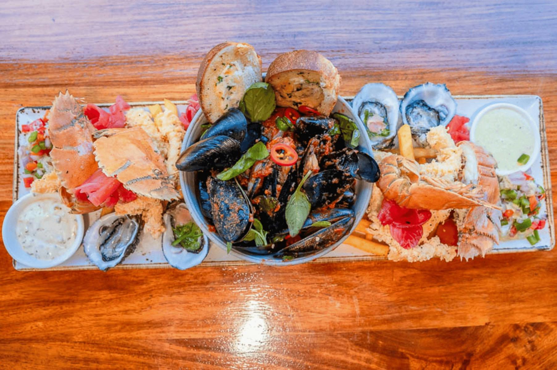 A platter of seafood