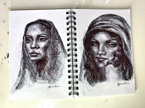Portrait in Pen