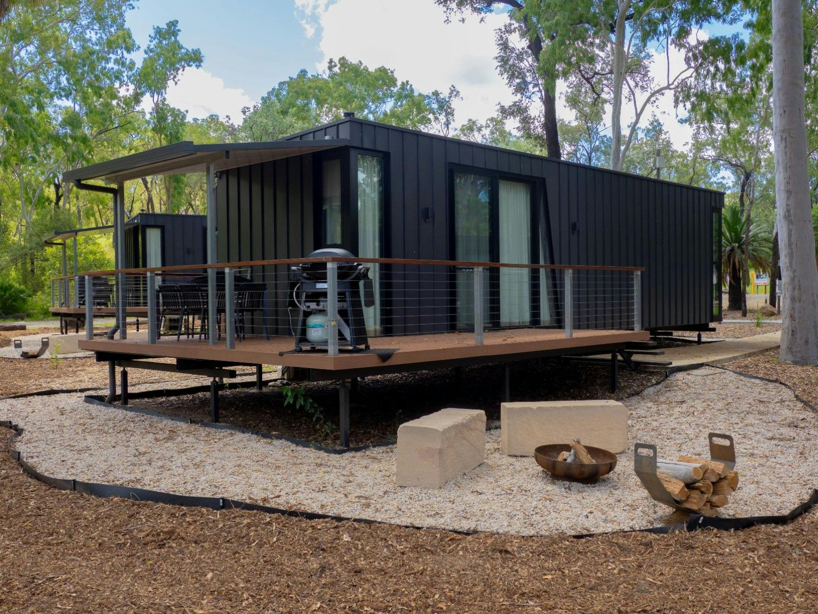 Exterior of Cabin with Private Fire Pit