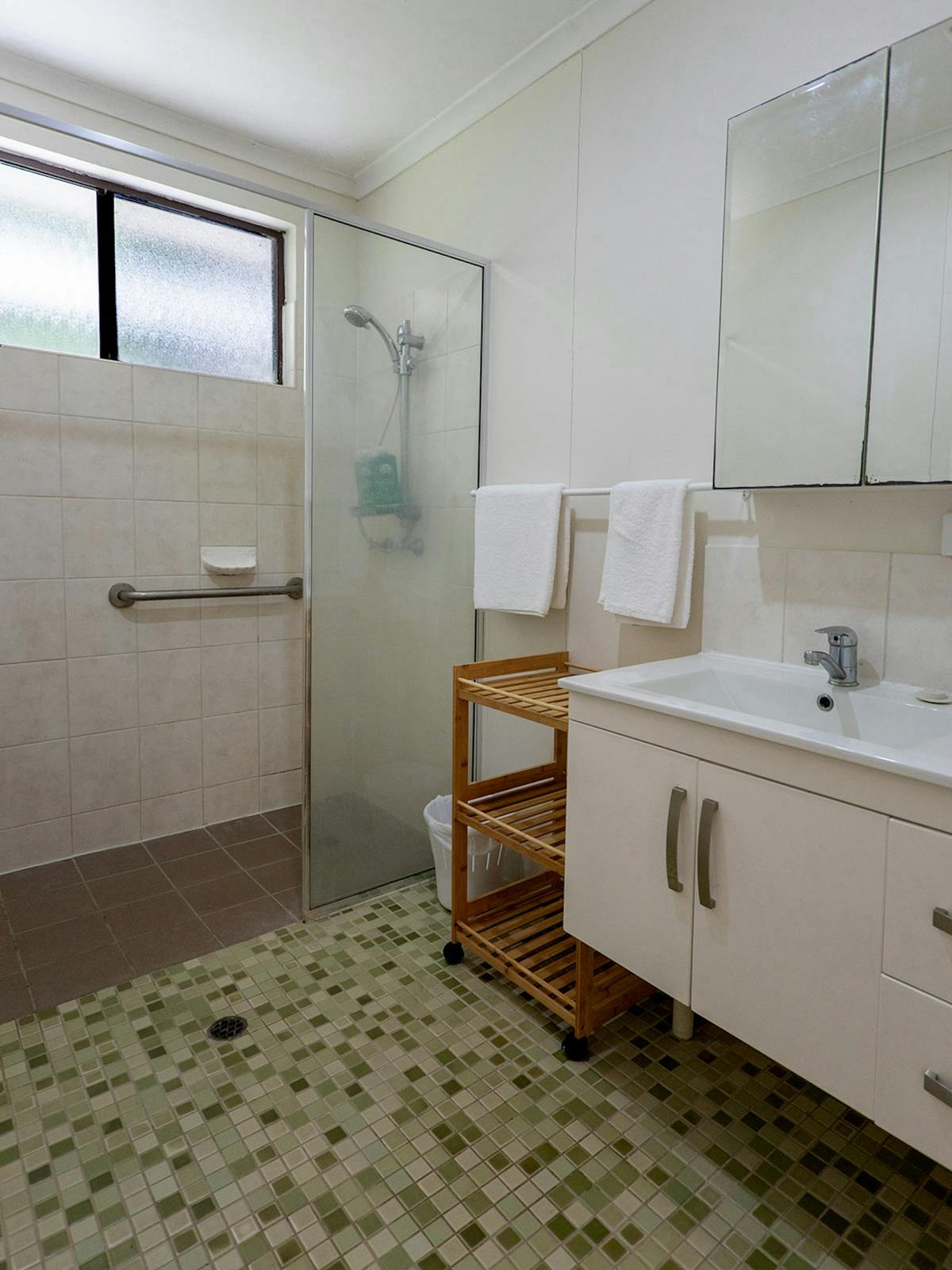 Bathroom with walk-in shower