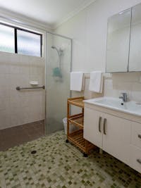 Bathroom with walk-in shower