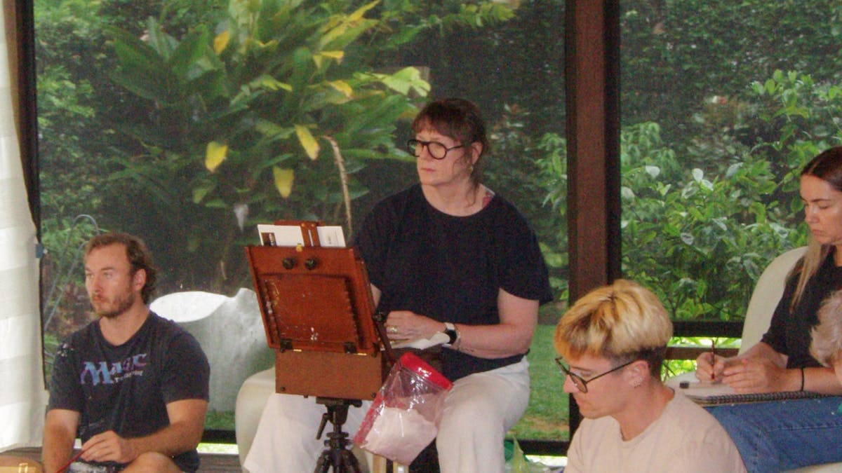 Group of people life drawing