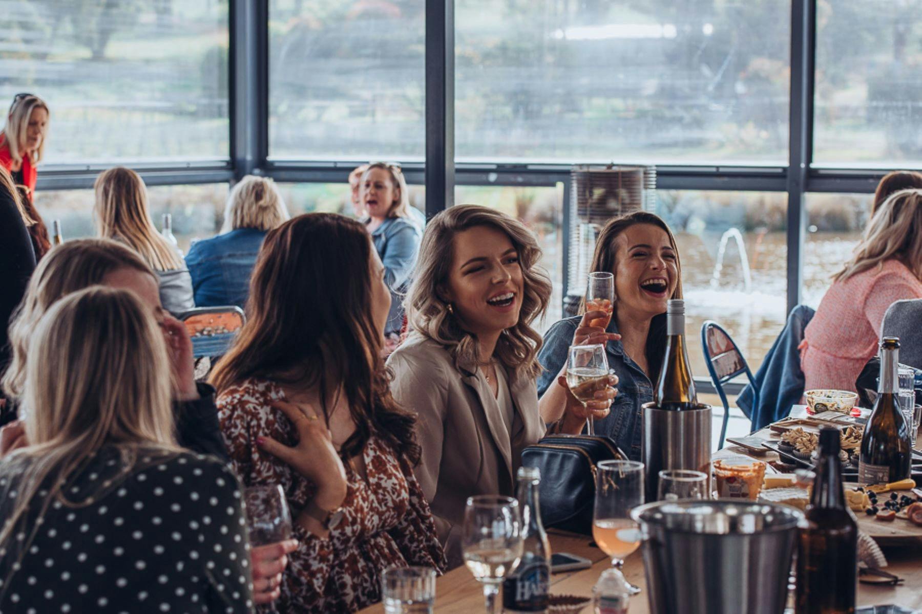 Indoor and outdoor dining available at Puddleduck Wines
