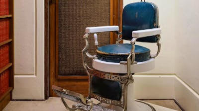 An old fashion barber's chair