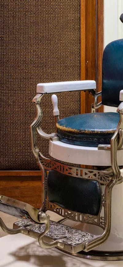 An old fashion barber's chair