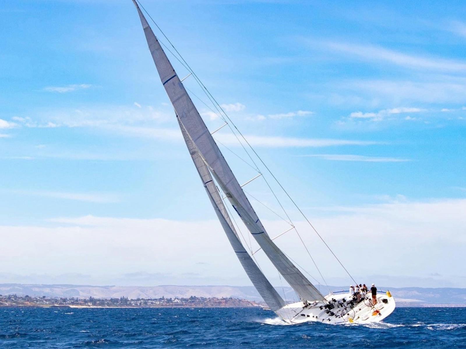 Zoom in to check out her true scale, South Australia's largest yacht.