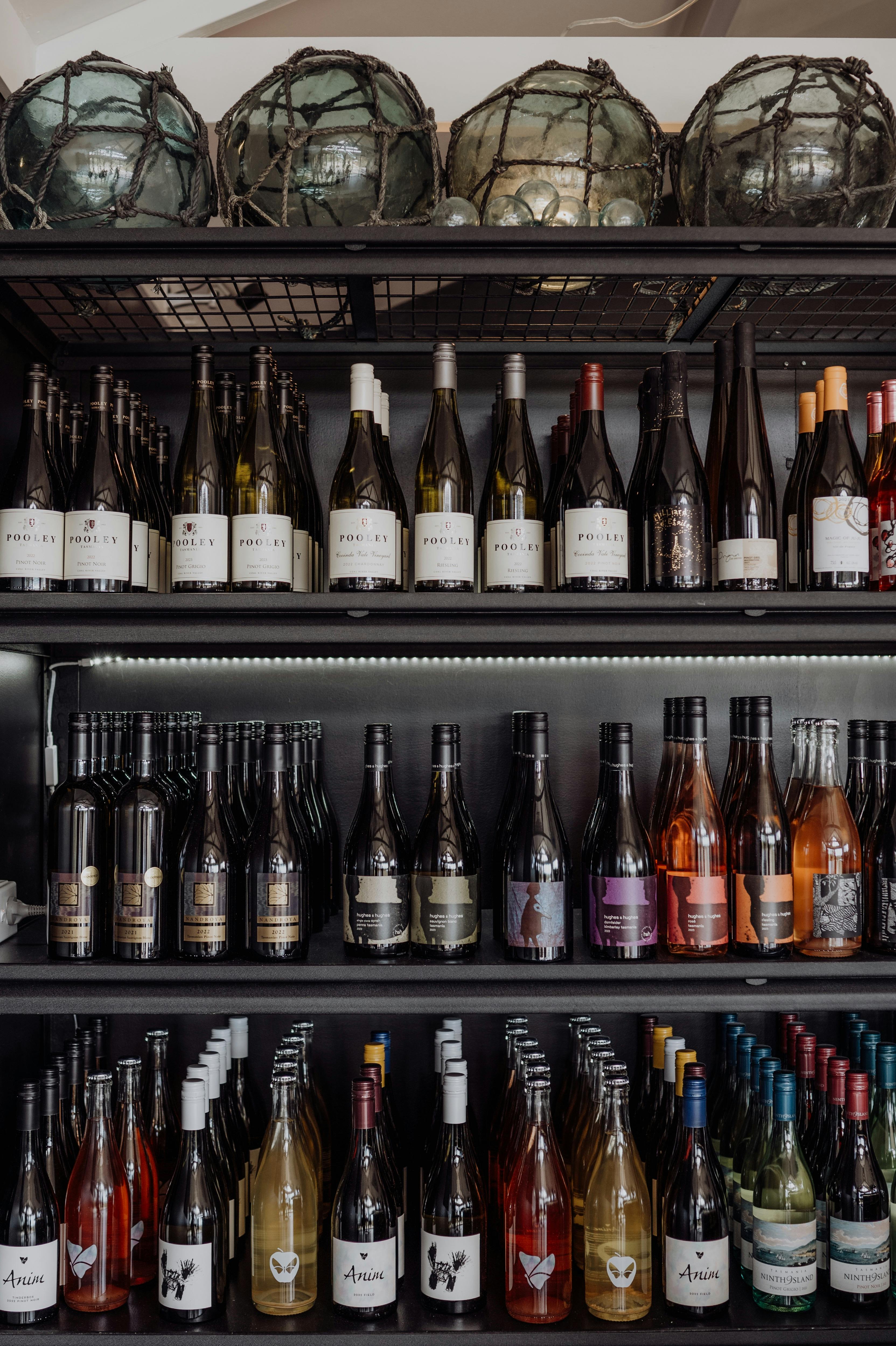 We feature fine Tasmanian wine and locally grown food from our onsite herb gardens and orchard