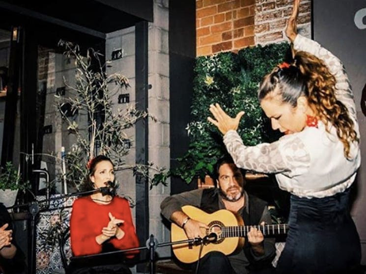 At the time this photo was taken, the dancer was the best Flamenco dancer in Australia!