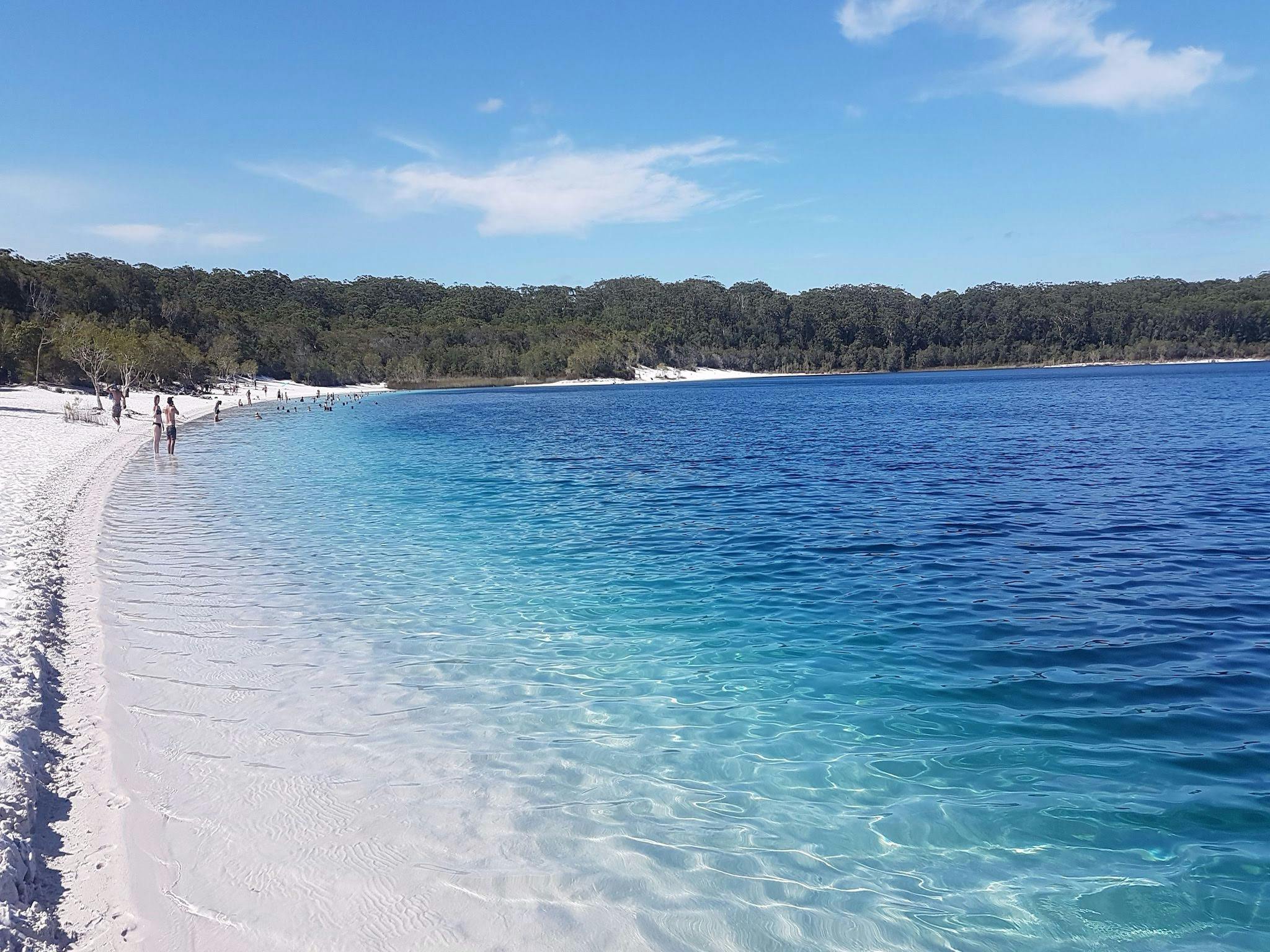 Relax in awe inspiring Lake McKenzie