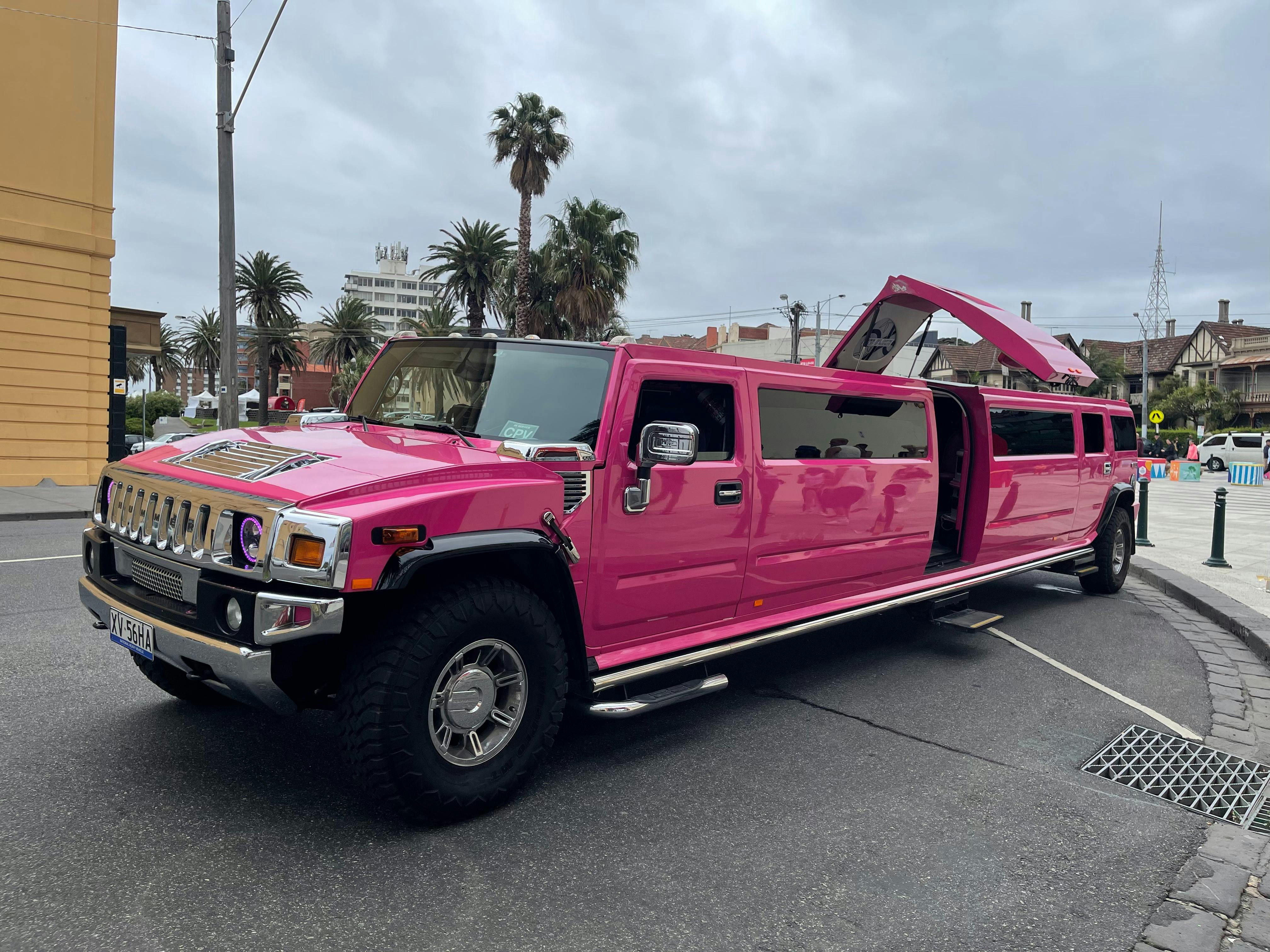 Our iconic pink Hummer! White also available