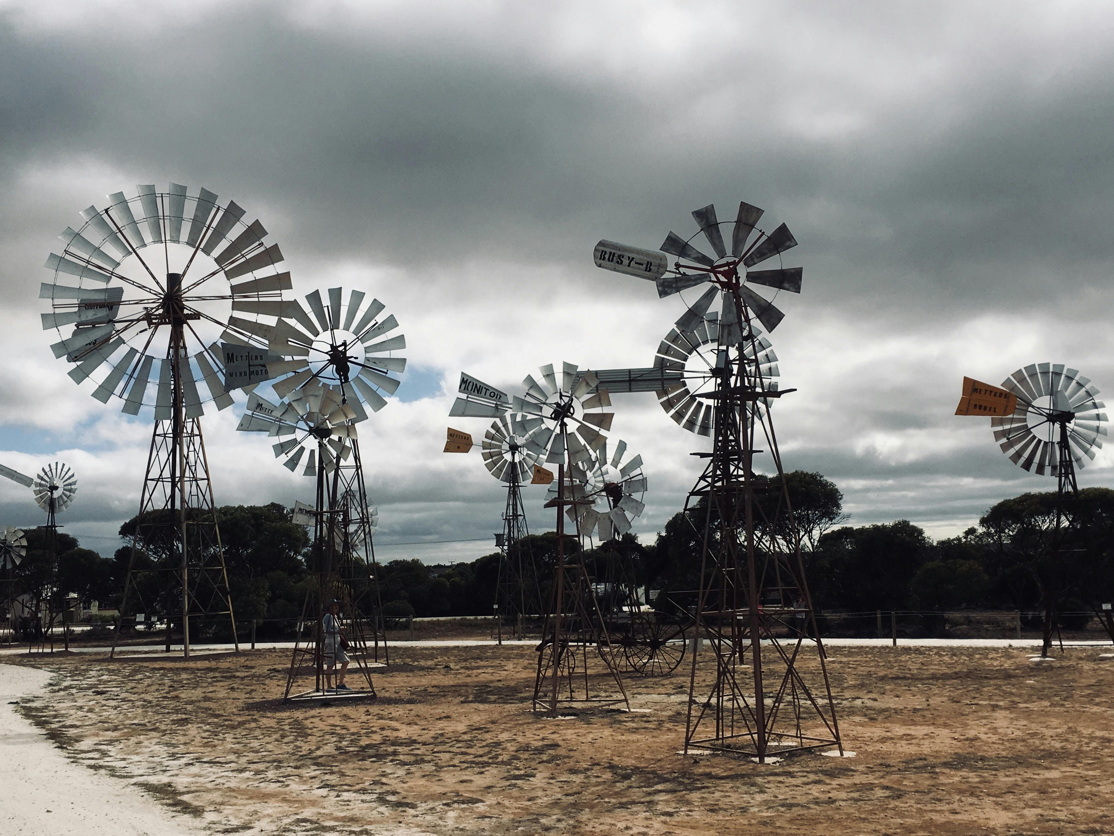 Group of windmills