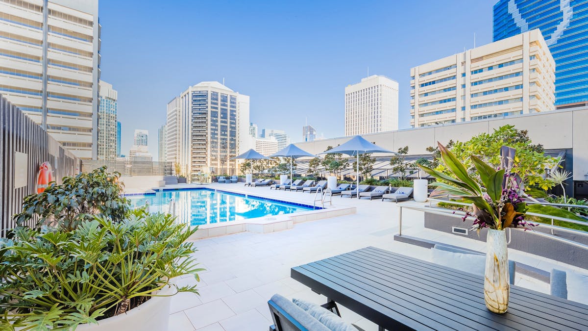 Pool Deck at Sofitel Brisbane Central Pool Deck at Sofitel Brisbane Central