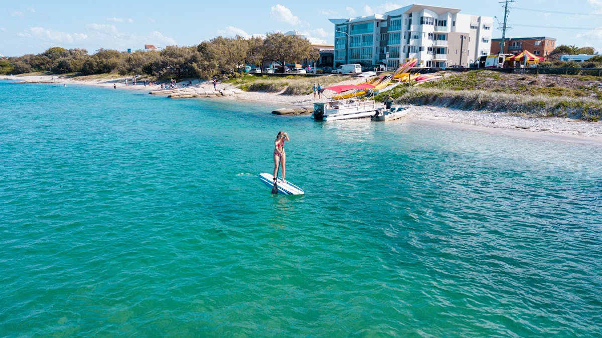 Stand Up Paddle Board - SUP - enjoy the paddle to Nth Bribie Island