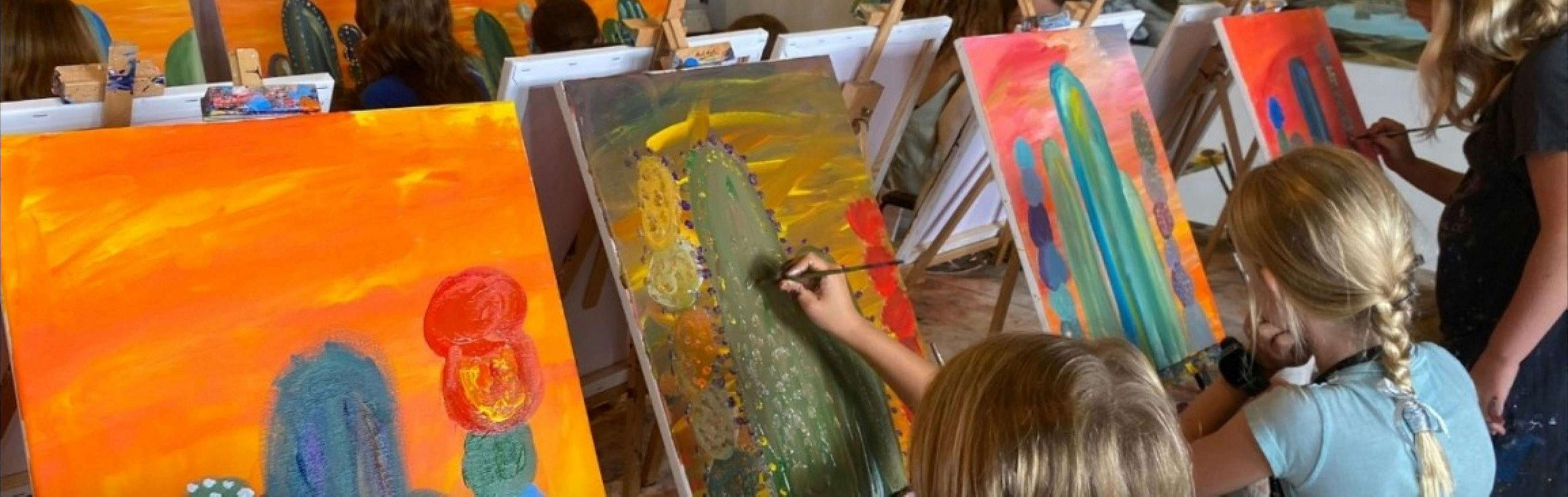 Kids Art Classes with Wine & Co. Byron Bay