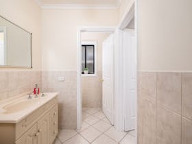 Separate toilet and vanity