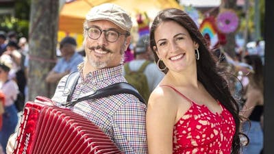 Italian Accordionist Paolo Campan with Italian vocalist Rossella Fanelli