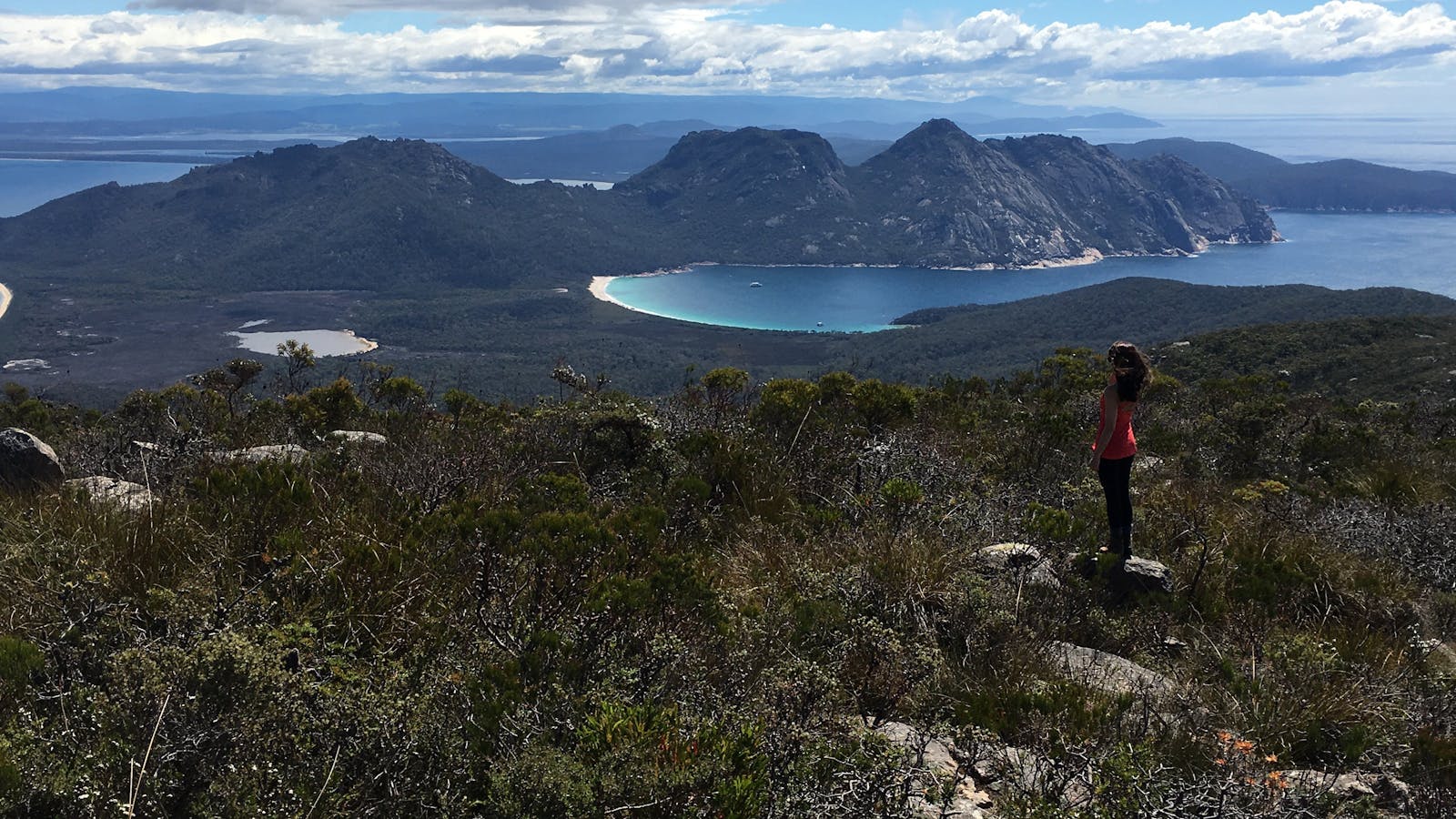 Views from Mt Graham on the Freycinet & Wineglass Bay pack-free walk by Life's An Adventure