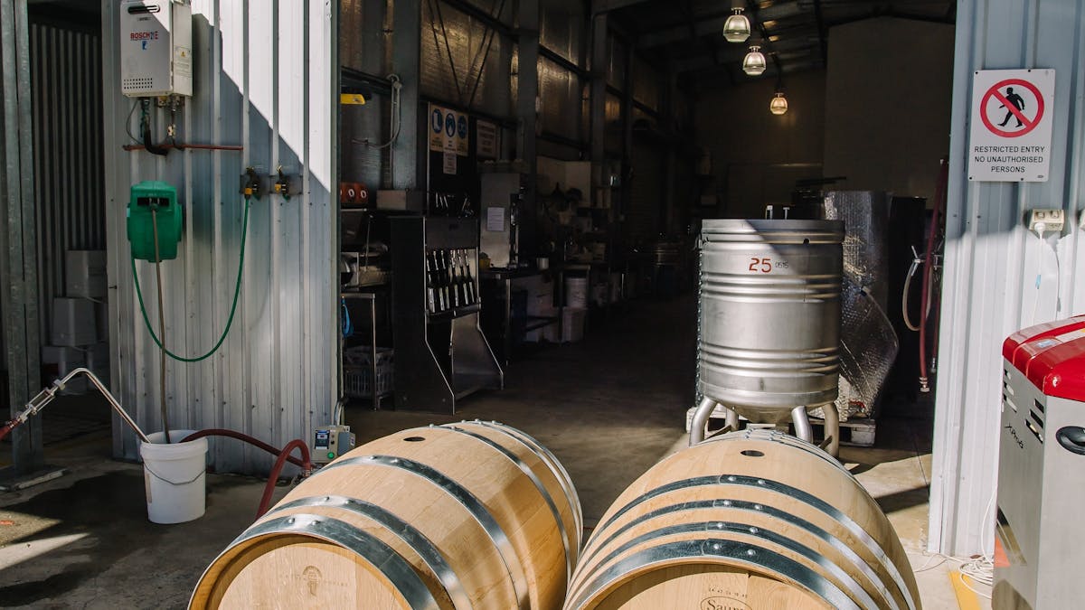 Winery barrels