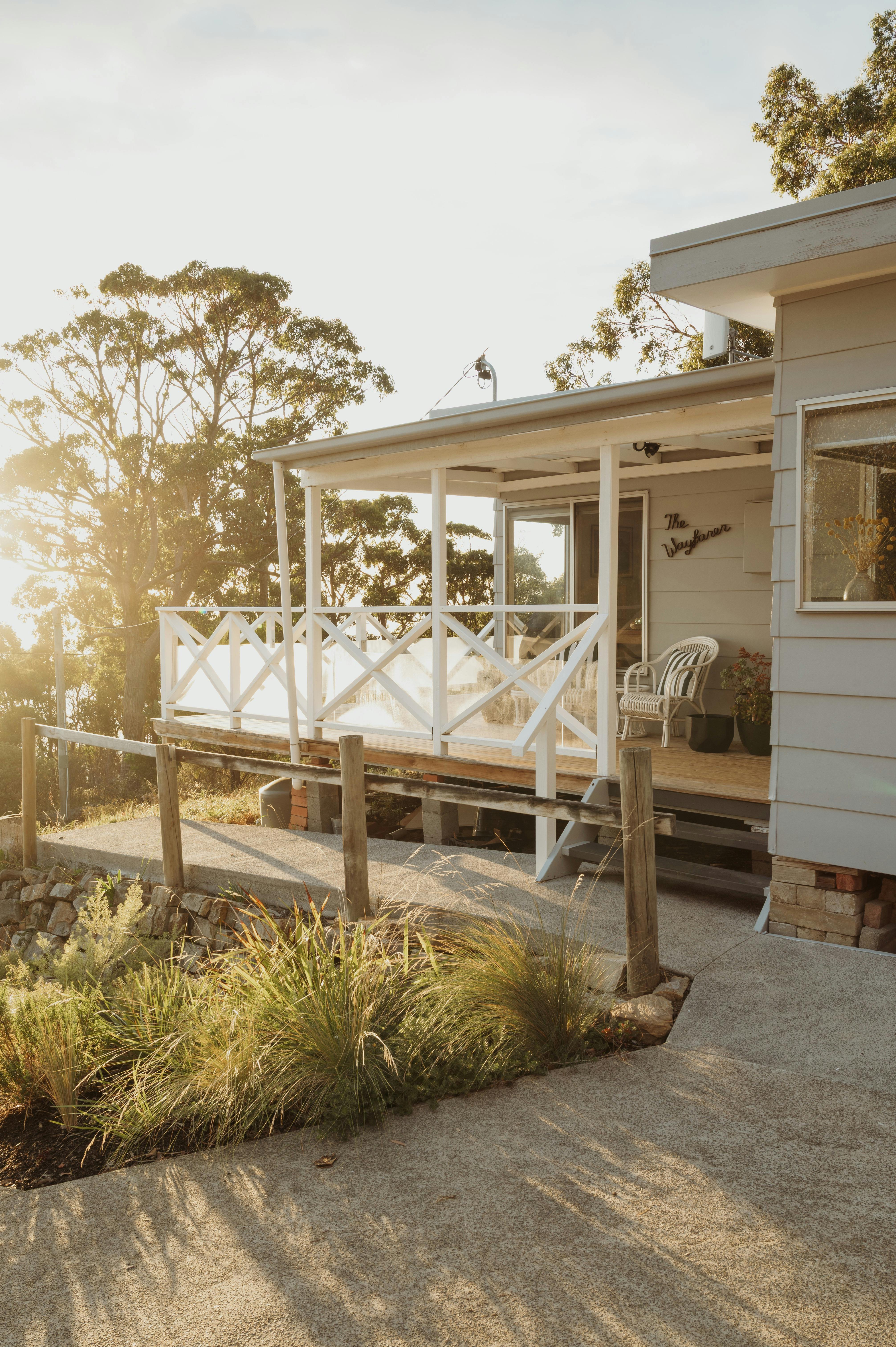 Outside approach to entrance