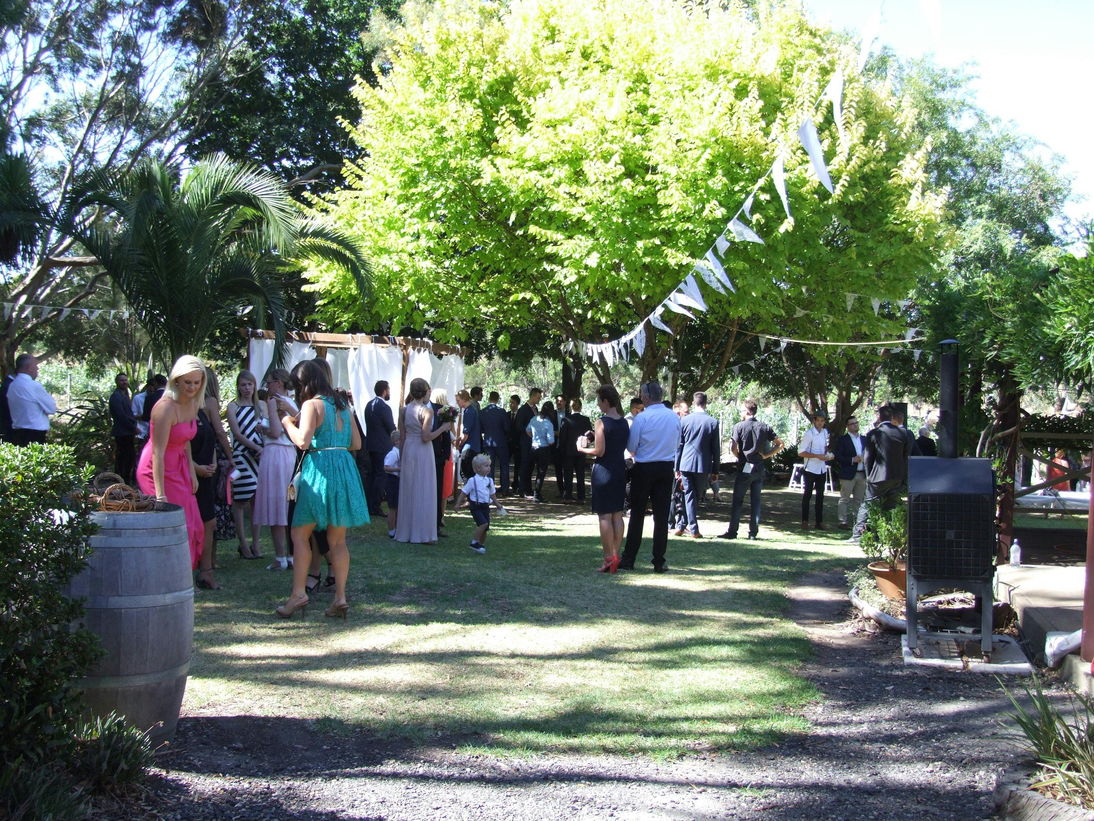 Magpie Springs garden Hired for weddings and functions
