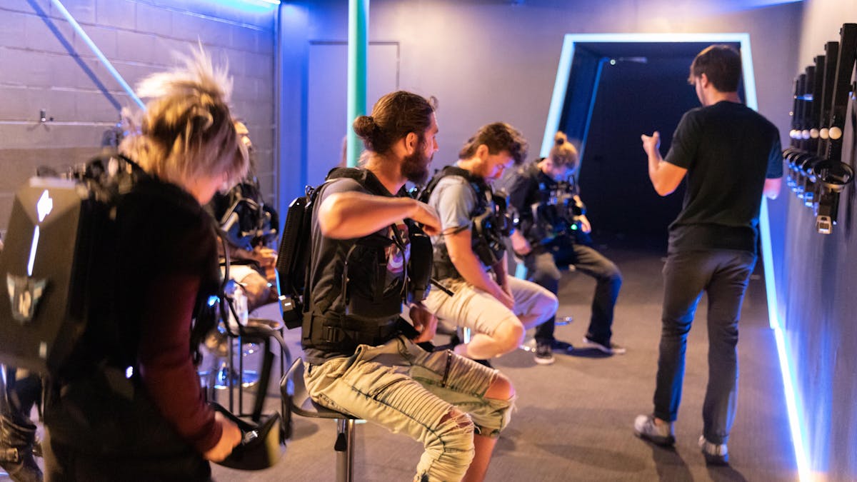 Preparing to enter the arena