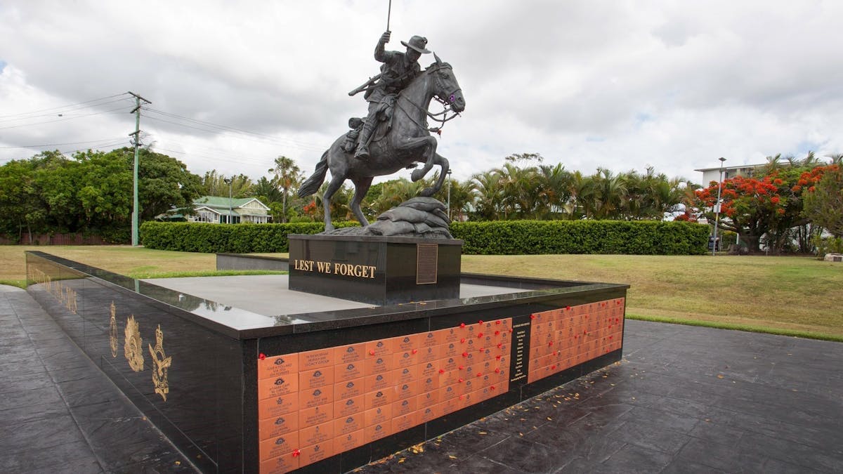 photo showing statue of the Lighthorseman in Freedom Park