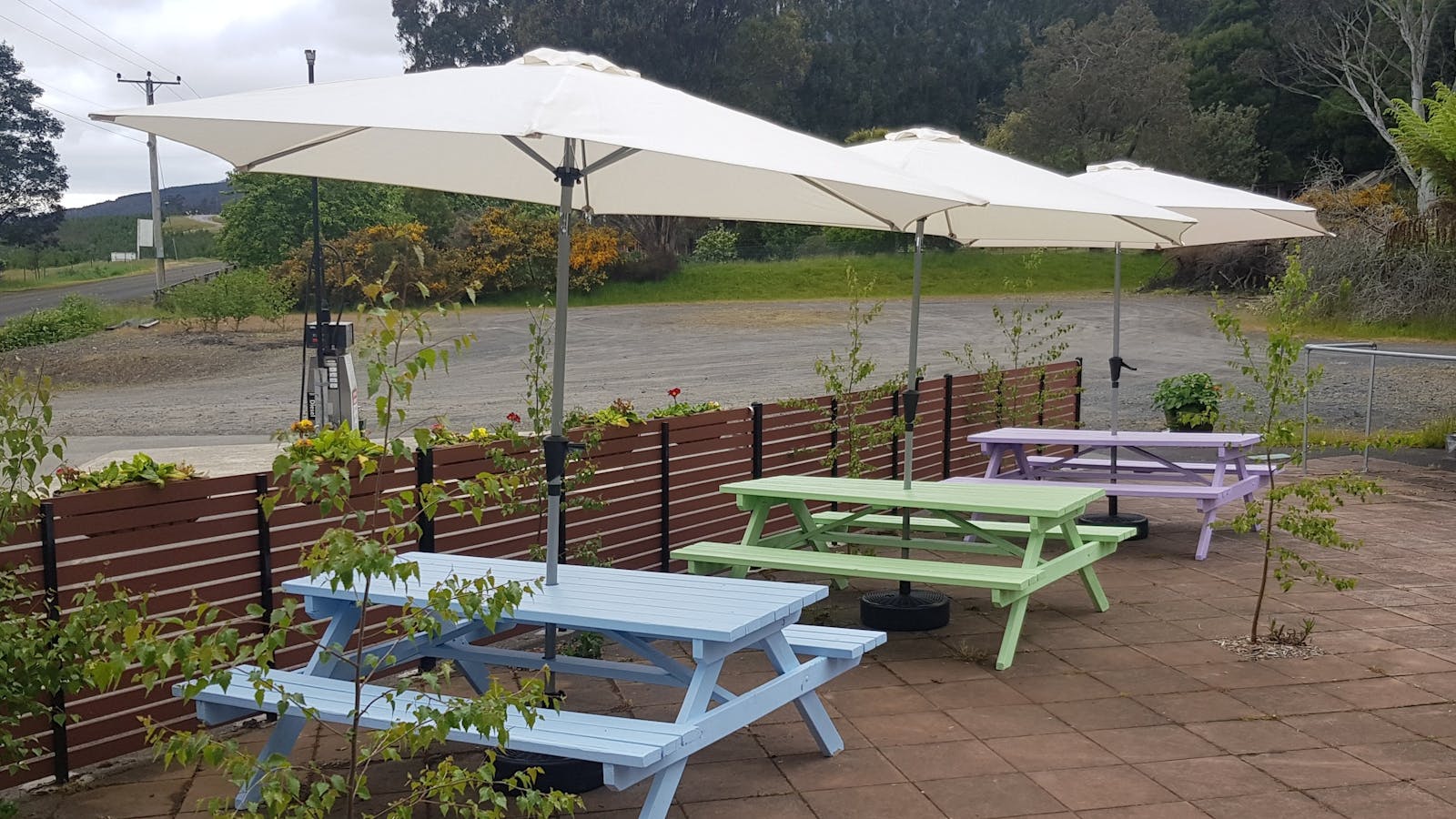 Outdoor dining area